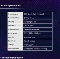 2000W Ice Titanium 755nm 808nm 1064nm Diode Laser Painless Hair Removal Machine