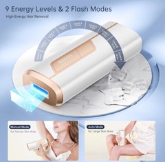 IPL Permanent Hair Removal Device 999,999 Flashes Ice Cooling Women Men