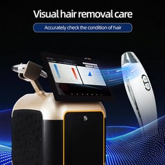 Cooling 755 808 1064nm Diode Laser Hair Removal Machine + Hair Analyzer 2-in-1