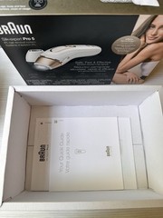 Braun Silk-expert Pro 5 IPL Hair Removal Device White Gold Glasses Included