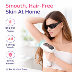 Hair Removal Device for Women and Men 999999-Flashes Permanent Hair Remover