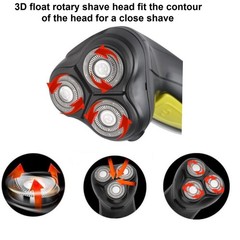 Vstseries Professional Corded Electric Shaverself Bald Head Razor3D Rotary