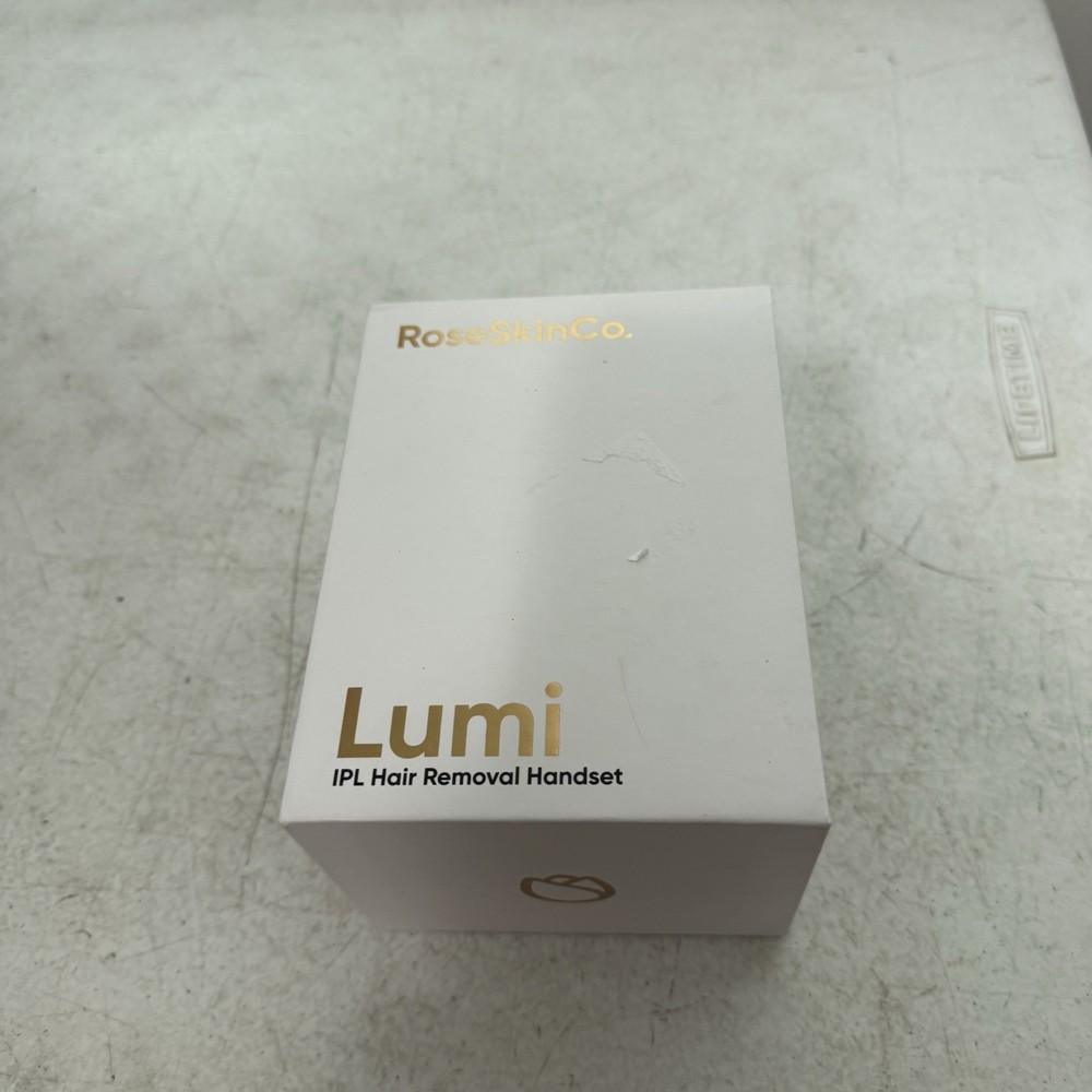 Rose Skin Co Lumi White Gold Laser Hair Removal Device with Power Cord