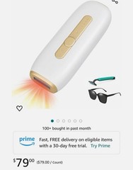 Laser Hair Removal IPL Device 999900 Flashes 9 Energy Levels Permanent Home Use