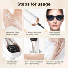 Hair Removal Device for Women and Men 999999-Flashes Permanent Hair Remover