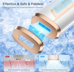 IPL Permanent Hair Removal Device 999,999 Flashes Ice Cooling Women Men