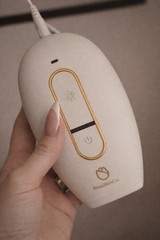 RoseSkinCo. Handheld IPL Hair Removal Device, White/Gold, Corded Electric