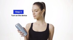 BLEX IPL Hair Removal Device Corded Electric w/ Sunglasses, Gray/Black