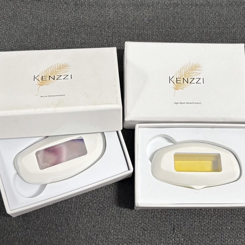 Kenzzi Replacement Lamp White for Acne Age Spots IPL Device 2 Attachments