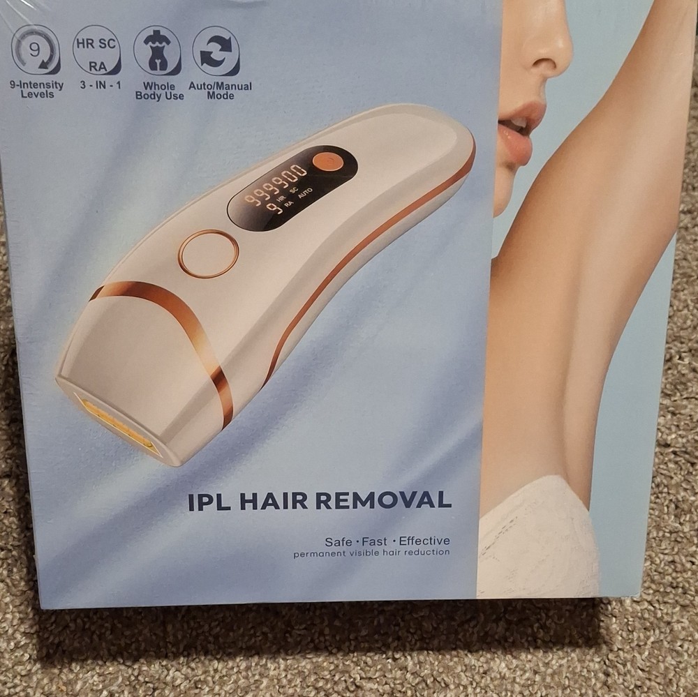 AMOTAOS IPL Hair Removal Device X004OY5BMP White Rose Gold 999999 3cm² 9 Levels