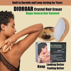 Crystal Hair Eraser – Nano Glass Hair Removal Device, Painless Exfoliator for Si