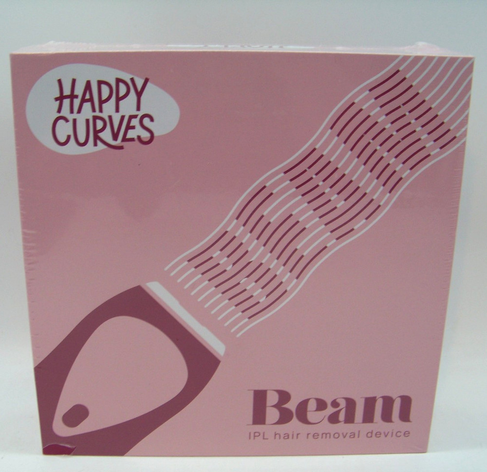 HAPPY CURVES Beam IPL Laser Hair Removal Device At-Home Permanent Body Hair NEW