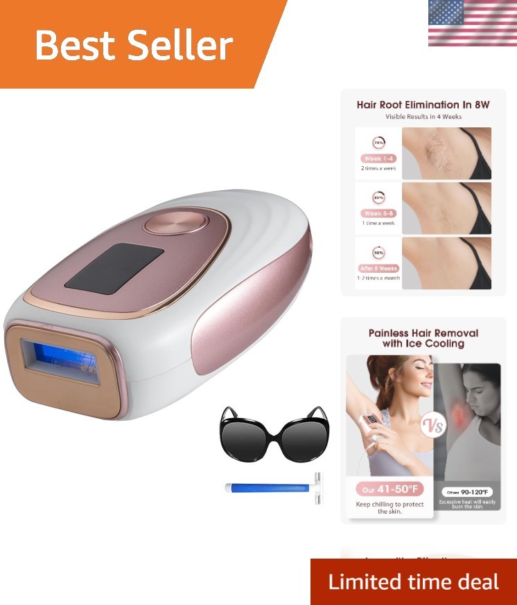 Laser Hair Removal, IPL Hair Removal with Ice-Cooling System for Painless & L…