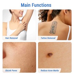 3000W 808 Diode Laser Hair Removal Pico Laser pigmentation removal Machine 2in1