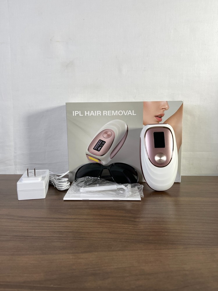 White Rose Gold Ice-Cooling IPL Hair Removal With User Manual
