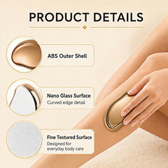 Crystal Hair Eraser for Women and Men, Gentle Exfoliating Hair Removal Tool, Reu