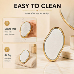 Crystal Hair Eraser for Women and Men, Gentle Exfoliating Hair Removal Tool, Reu
