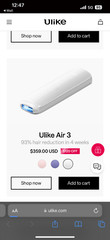 Ulike Air 3 Series Ice-Cooling IPL Hair Removal Device