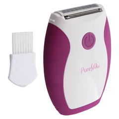 Wet & Dry Mini Foil Shaver & Bikini Trimmer for Women W/ Dual Clipper Blades, Wh