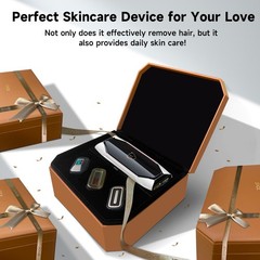 Painless Laser Hair Removal Device with Ice-Cooling, 3-in-1 Skin Rejuvenation, 8