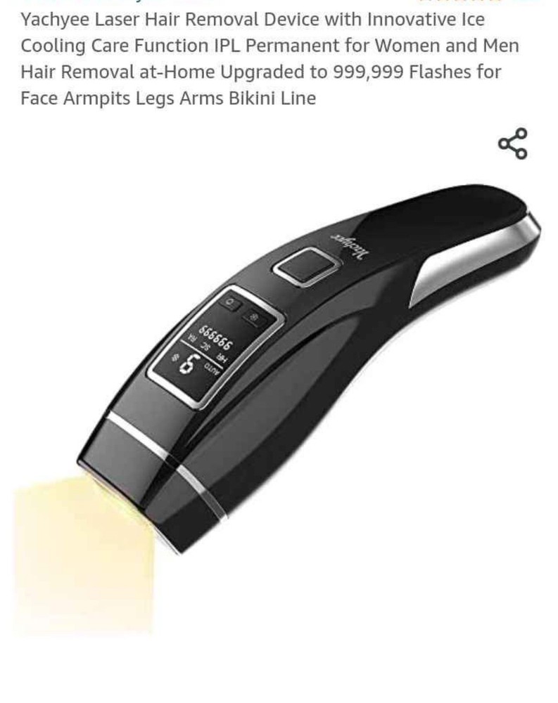 Yachyee Permanent IPL Laser Body Hair Removal Device Ice Cooling Goggles Shaver