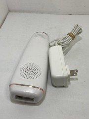 🍉 WHITE IPL 12V HAIR REMOVER HANDHELD RECHARGABLE LIGHT WITH CHARGER WORKS EUC