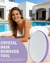 2PCS Premium Crystal Hair Eraser, Reusable Crystal Hair Remover Painless Exfolia