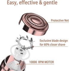 Hypoallergenic Battery-Operated Face Shaver for Women – Smooth Skin Anywhere