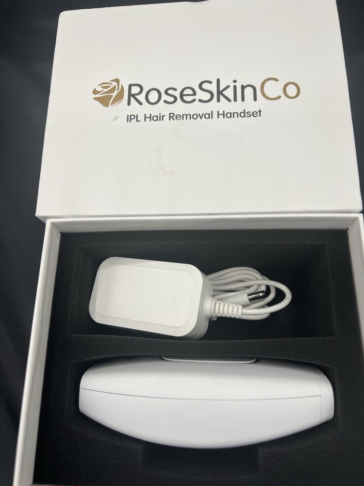 Rose Skin IPL Hair Removal Device, White/Gold, Corded Electric