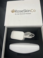 Rose Skin IPL Hair Removal Device, White/Gold, Corded Electric