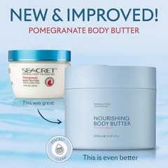 SEACRET Minerals Body Butter Pomegranate, Dead Sea 7.05 Ounce (Pack of 1)