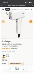 Nood Flasher Pro IPL Laser Hair Removal Device with Sapphire Cooling(new in box)