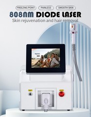 3500W diode laser, 755/808/1064nm wavelength, painless hair removal.