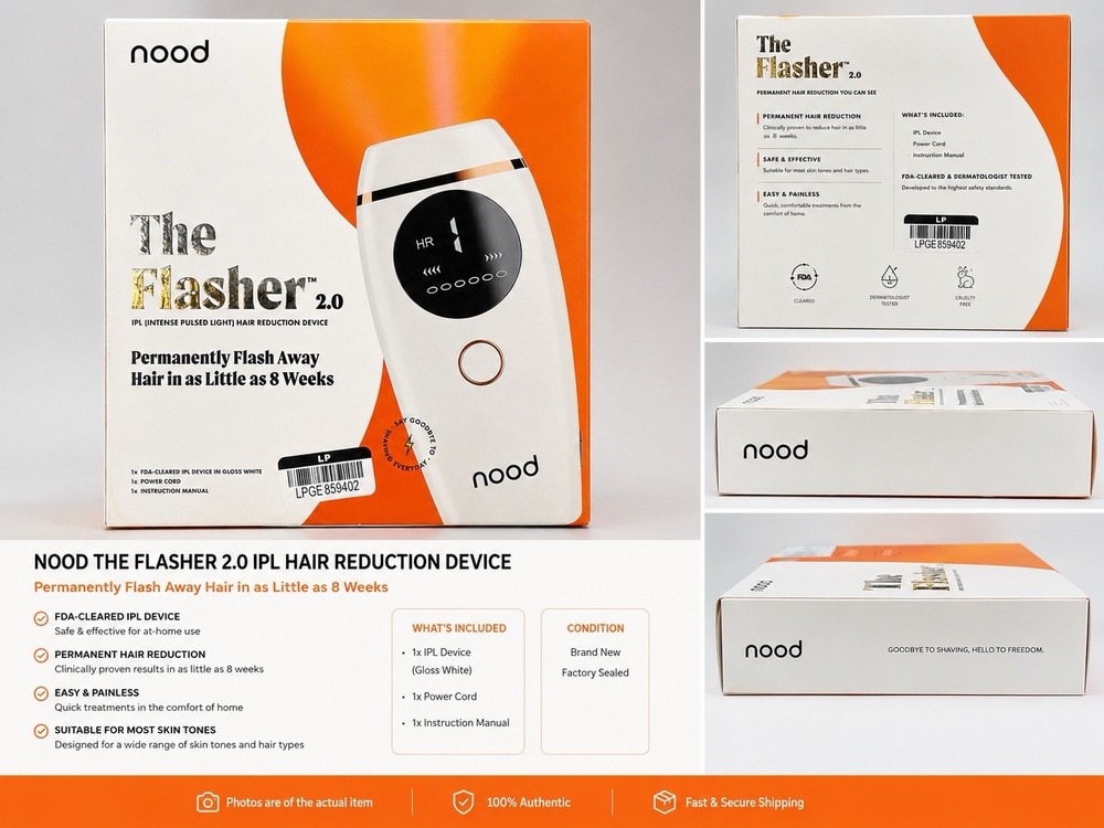 Nood The Flasher 2.0 IPL Laser Hair Removal Handset – New Open Boxed