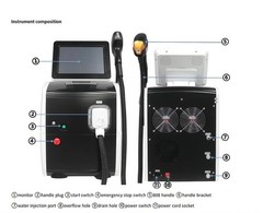 808 Diode Laser Hair Removal Machine 755 808 940 1064nm 10Bars Smooth Skin