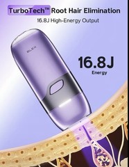 BLEX Mini 16.8J IPL Hair Removal Device w/ Protective Glasses, Gray