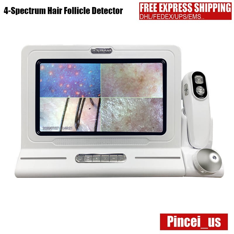 10MP Four-Spectrum Hair Follicle Detector Professional Skin Hair Scalp Detector