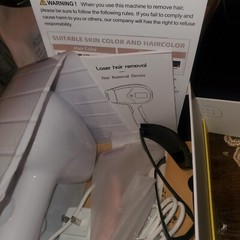 Edousin England Design permanent laser hair removal with accessories in open box