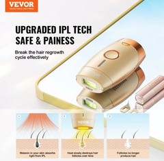 VEVOR Pulsed Light (IPL) System Professional Hair Removal Device T002BW – Gold