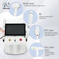 Mecavie 4IN1 RF DPL Diode Pico Laser Hair Tattoo Skin Rejuvenation Salon Machine