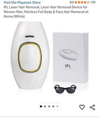 IPL Laser Hair Removal Device For Full Body & Face White