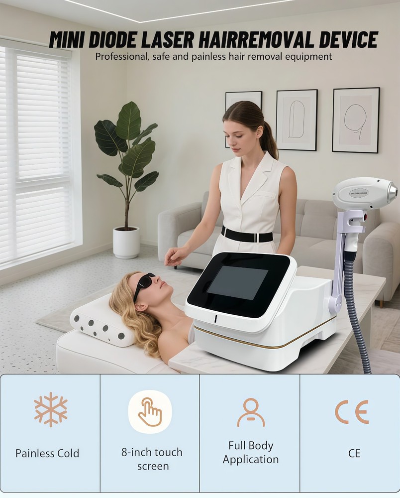 Portable permanent diode laser hair removal machine 755/808/940/1064nm