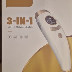 3-in-1 IPL Hair Removal Device AI01 9 Settings White/Gold CE FCC RoHS