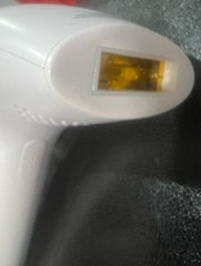 White Corded Electric Handheld IPL Hair Removal Device with Power Adapter