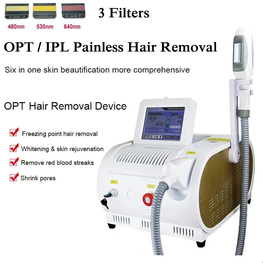 3 Filters Hair Remove Machine IPL Radio Body Frequency Epilator Wrinkle Removal