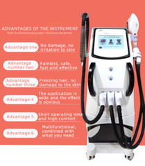 3IN1 ND YAG Laser Tattoo Removal IPL OPT Hair Removal Machine RF Skin Lifting
