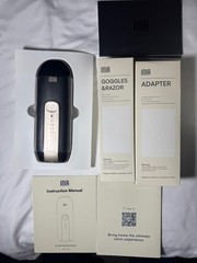 INIA D-1198 Hair Removal Device Raw Cotton with Goggles & Adapter
