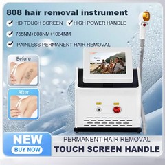 2026 3000W Permanent Depilation Diode Laser Hair Removal Machine 755 808 1064nm