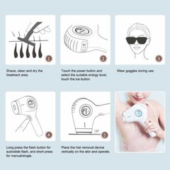 Permanent IPL Hair Removal for Women Veme 500,000 Flashes Ice Compress Painless
