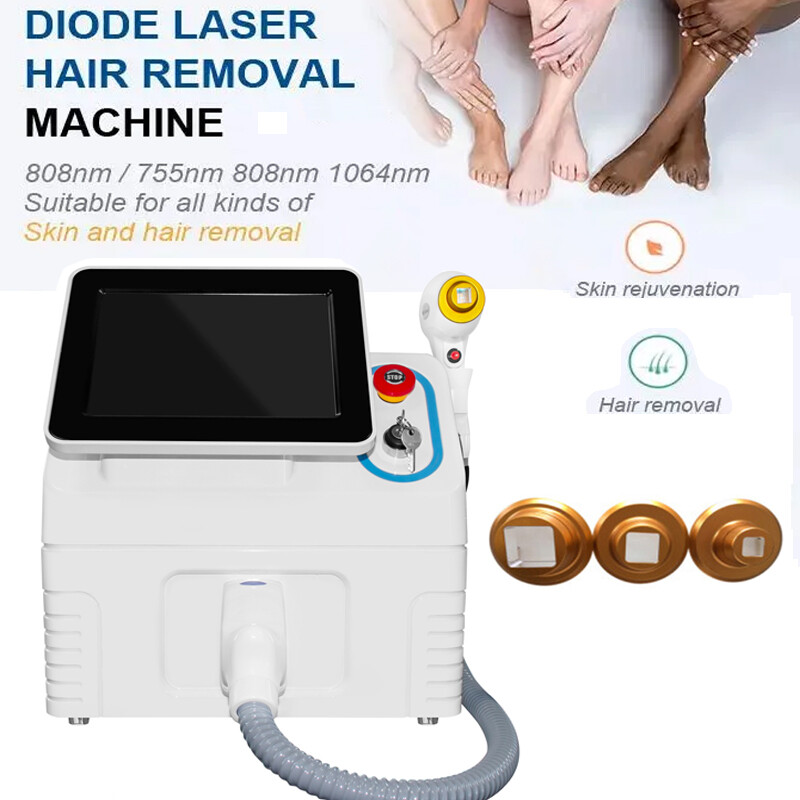 Diode Laser755/808/1064nm Painless Hair Removal Permanent Shaving Beauty Machine